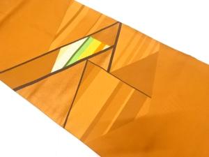 幾何学模様織り出し　名古屋帯